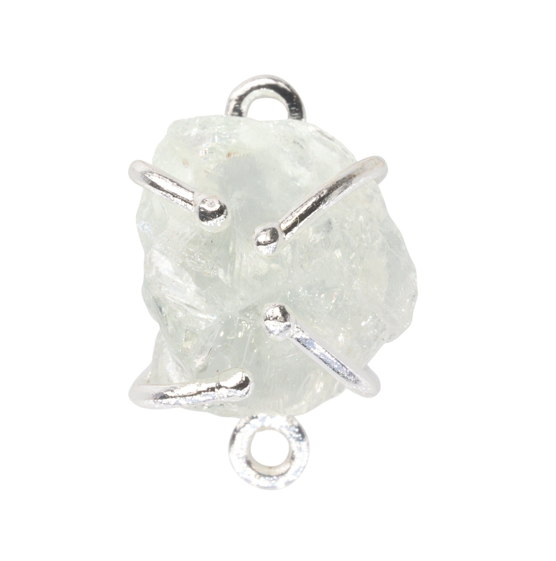 Raw Gem Stone charms Handmade, Amethyst, Garnet, Citrine, Lapis, Rose Quartz, lemon, Green Strawberry, Aquamarine, Iolite - Meena Design