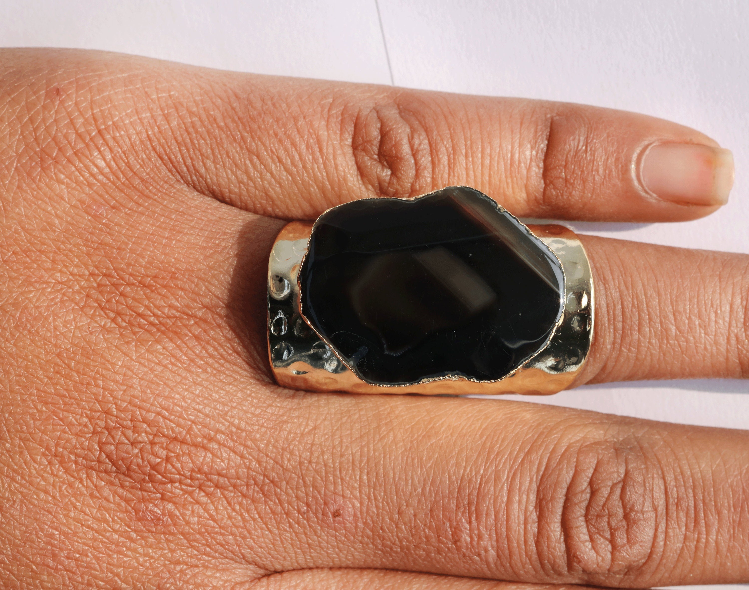 Rings Cuff Agate - Meena Design