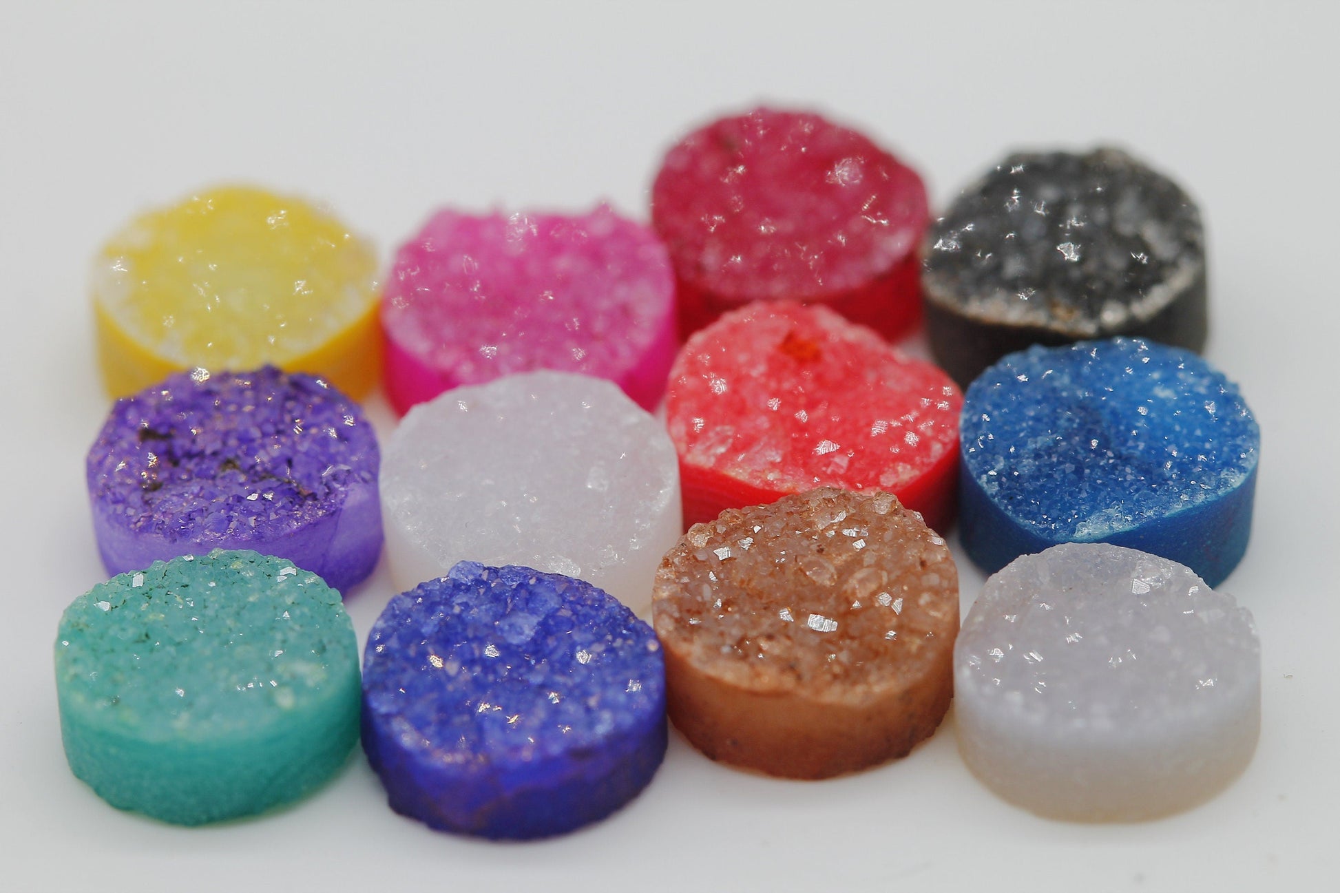 round agate druzy natural gemstone wholesale supplies druzy cabochon gemstone 8 mm - Meena Design