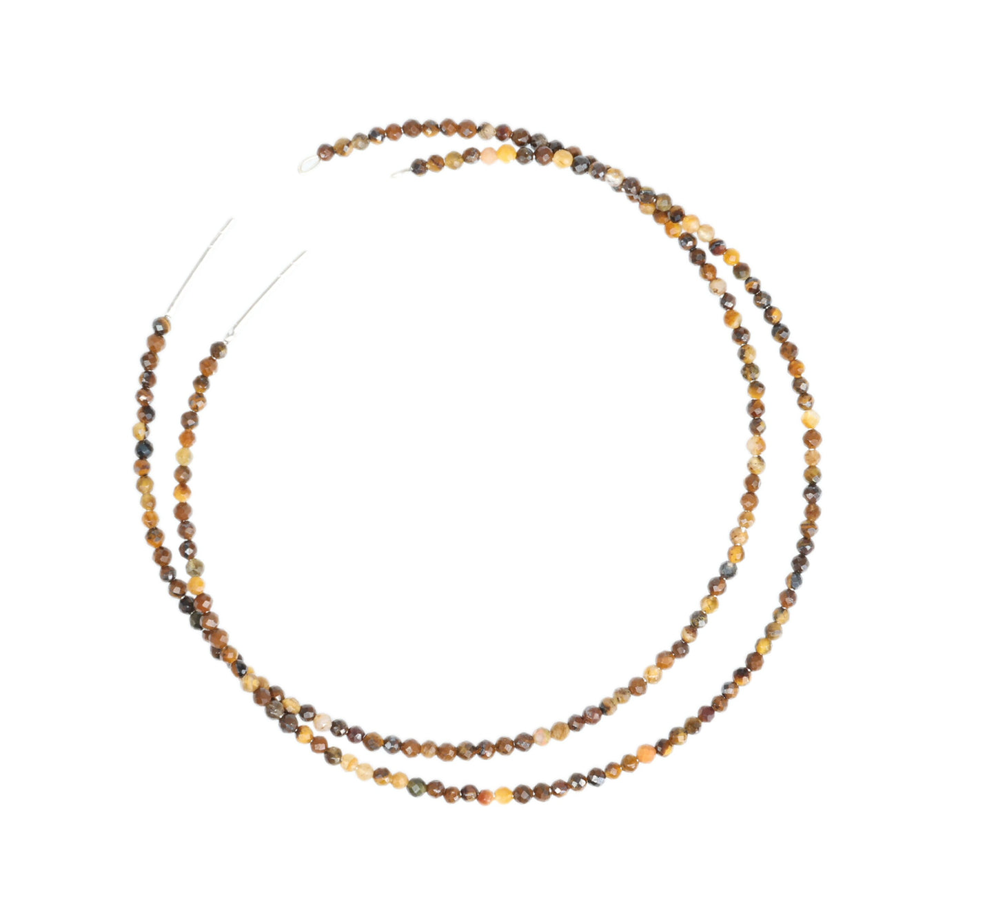 Silver Hoop Earring, Micro Faceted Natural Beads, beads earring, beads jewellery, handmade jewellery - Meena Design