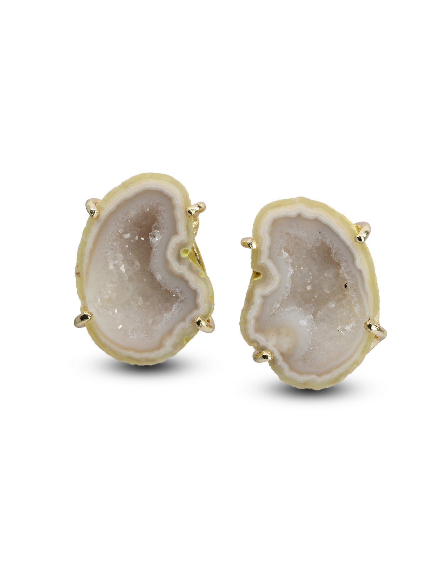 Studs Agate geode druzy , tobasco druzy Earrings, Cave Druzy stud, druzy earrings - Meena Design
